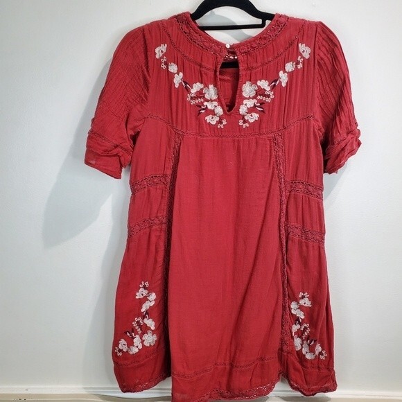 Free People Perfectly Victorian Mini Dress xs - Picture 4 of 7